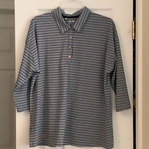 Adidas ladies 3/4 sleeve golf shirt; size XL